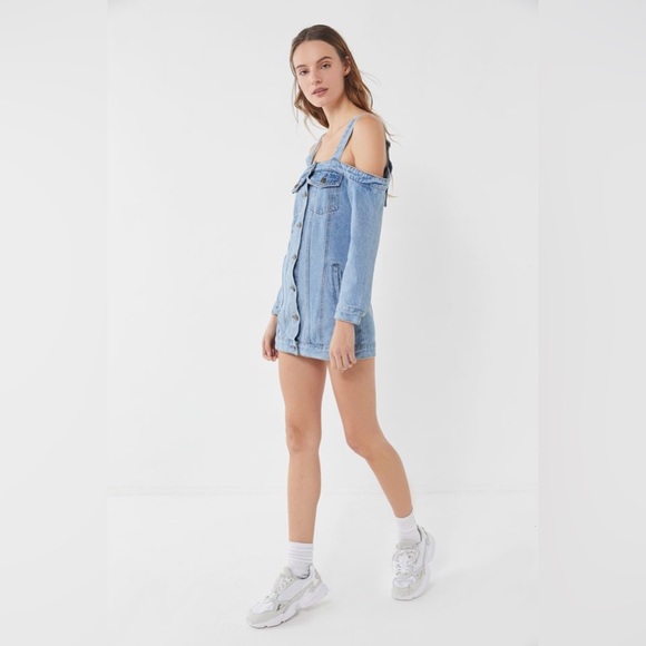 New with Tags - Urban Outfitters Lioness The Anika Denim Mini Dress (Small) - Picture 2 of 7
